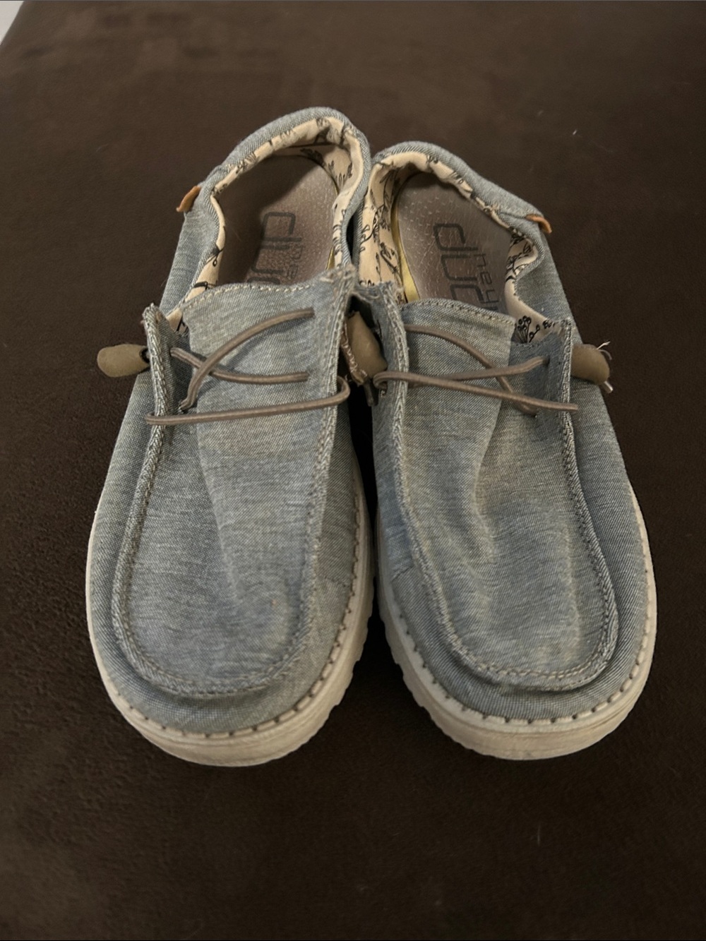 Hey Dude Light Blue Casual Slip-On Loafers